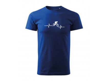 Pánské tričko kolo MTB horské kolo královské modré