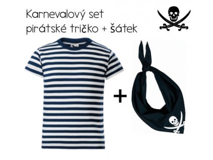 Pirátský set šátek a tričko