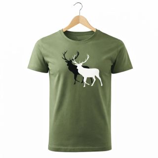 🦌 Pánské tričko – dva jeleni pro myslivce 🌲 Pro muže, kteří mají respekt k přírodě a myslivost v krvi. Pánské bavlněné...