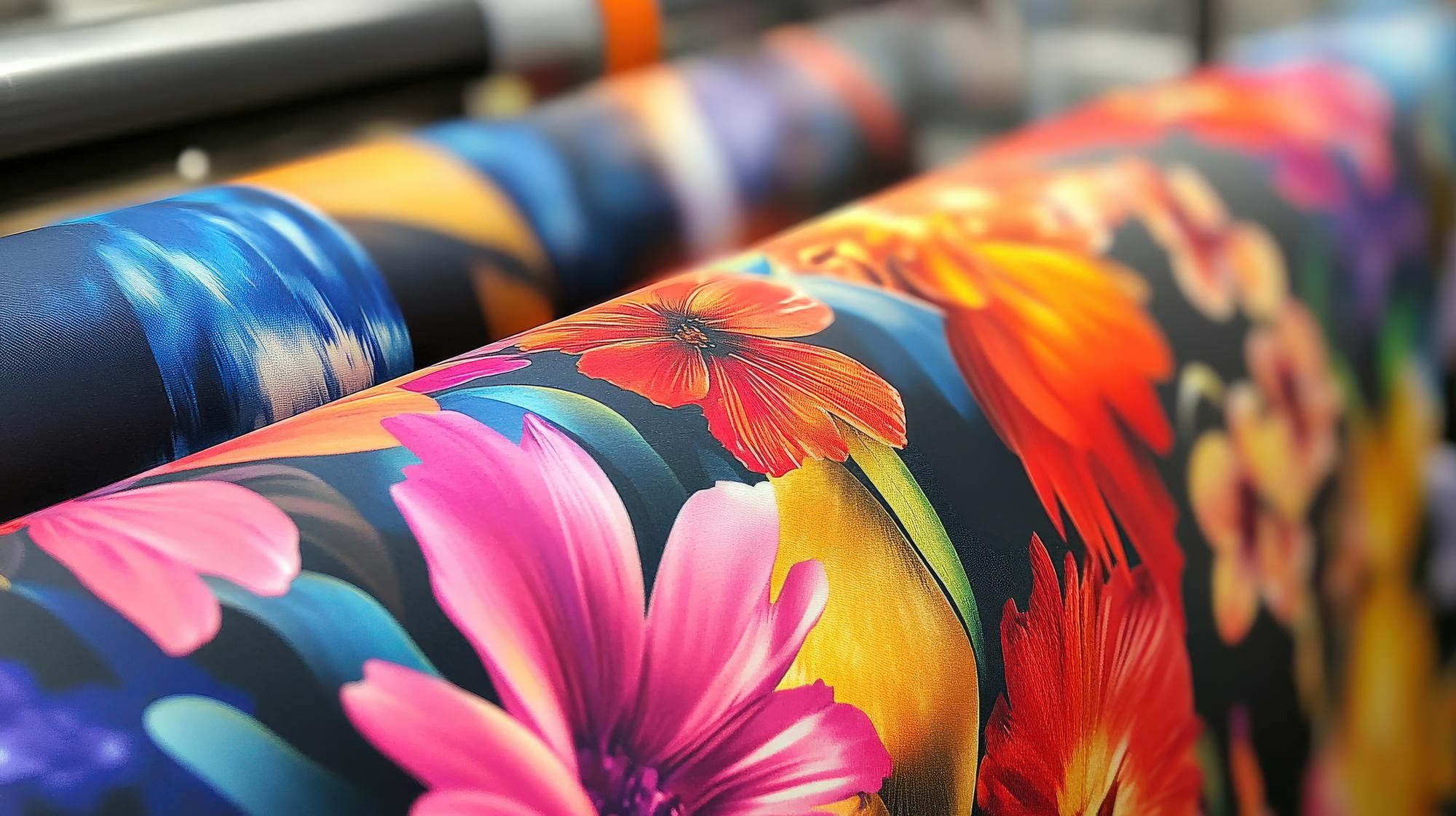 Potištěná funkční metráž vlastním motivem – sublimační tisk Trendia