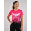 Dámské fitness tričko růžovo-černé
