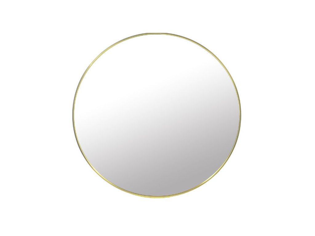 Zrcadlo 70 cm se zlatým rámem