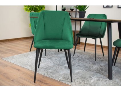 Sametová židle VENEZIA zelená