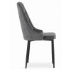 Sametová židle Dublin šedá