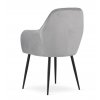Sametová židle Warsaw stříbrno šedá