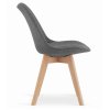 Jídelní židle London šedá s přírodními nohami