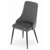 Sametová židle ISTANBUL šedá