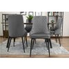 Sametová židle ISTANBUL šedá