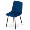 Sametová židle BEOGRAD modrá