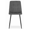 Sametová židle BEOGRAD šedá