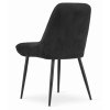 Sametová židle OSLO černá