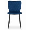 Sametová židle RIO modrá