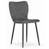Sametová židle RIO šedá