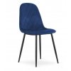 Sametová židle New York modrá