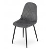 Sametová židle New York šedá