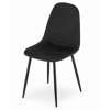 Sametová židle Lagos černá