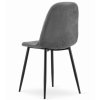 Sametová židle Lagos šedá