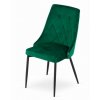 Sametová židle Lima zelená