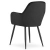 Sametová židle Bogota černá