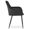 Sametová židle Bogota černá