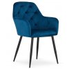 Sametová židle Bogota modrá