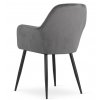 Sametová židle Bogota tmavě šedá