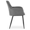 Sametová židle Bogota tmavě šedá