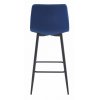 Sametová barová židle Budva modrá