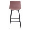 Sametová barová židle Florence růžová