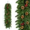 4432 2 girlanda jedle se siskami a jerabinou 3d