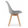 Jídelní židle JULIE světle šedé 4 ks - skandinávský styl