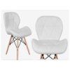 Jídelní židle EKO bílé 4 ks - skandinávský styl