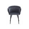 Sametová jídelní židle Monterrey tmavě šedá