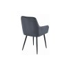 Sametová židle Talin šedá