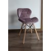 Jídelní židle SKY tmavě růžová - skandinávský styl