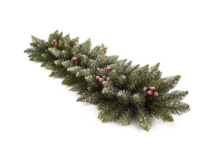 4555 girlanda premium zasnezena s jarabinou 100 cm