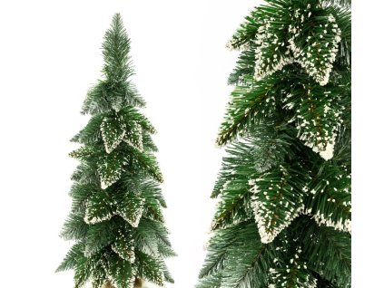 4450 vianocny stromcek borovica diamantova so striebornymi trblietkami 55 cm