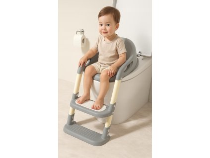 detke schodiky s nastavcom sive