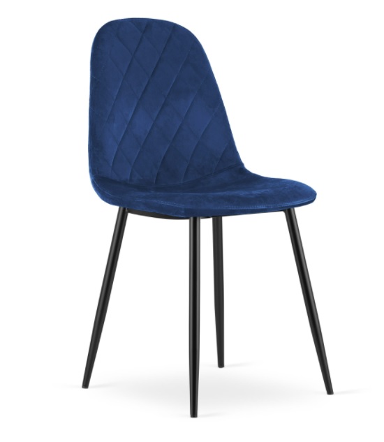 Zamatová stolička New York modrá
