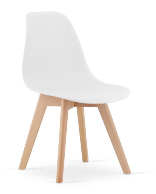 TRENDIE Jedálenská stolička Miami biela