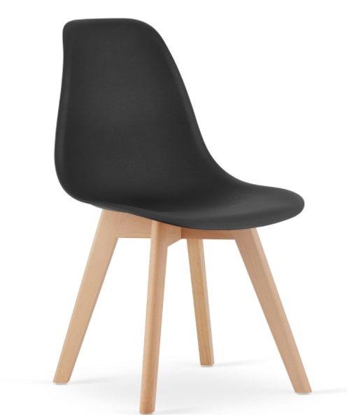 TRENDIE Jedálenská stolička Miami čierna