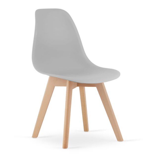 TRENDIE Jedálenská stolička Miami sivá