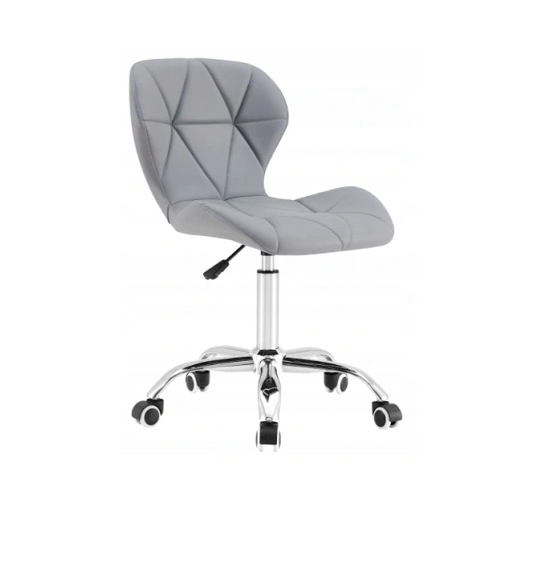 Zamatové otočné kreslo Manhattan svetlo sivé