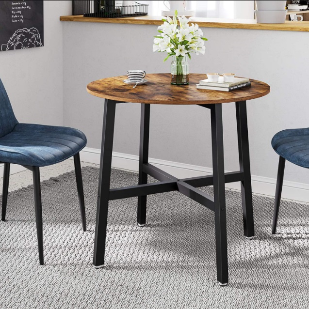 Stôl okrúhly v rustikálnom štýle 80 cm