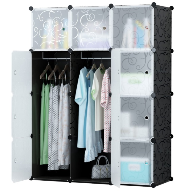 Modulárna skriňa s 12 dverami