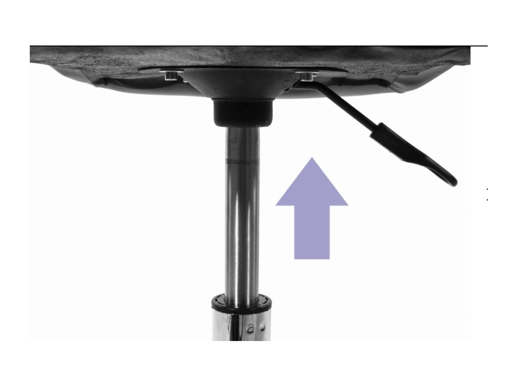 Otočné kreslo z eko kože Manhattan biele