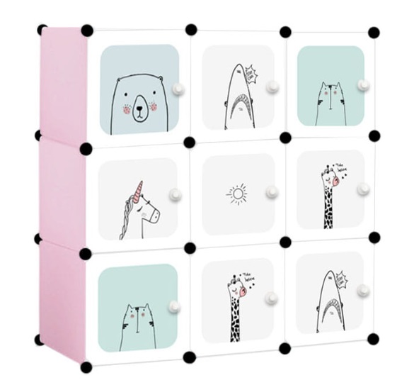 Detská modulárna skriňa Animals