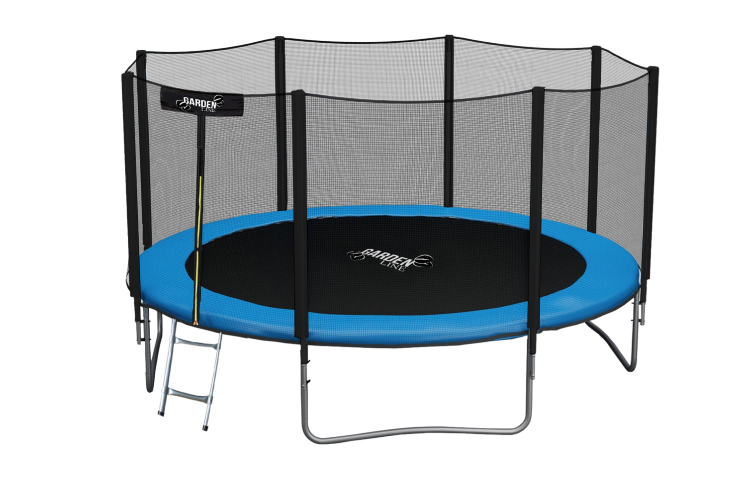 Trampolína s vonkajšou sieťou 374 cm Gardenline - modrá