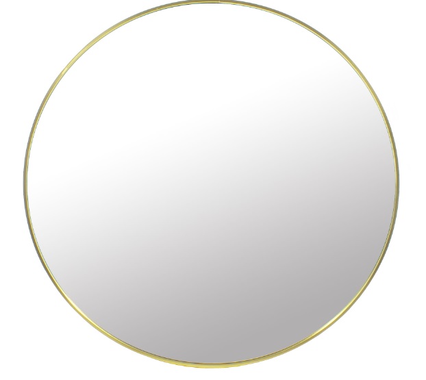 Zrkadlo 70 cm so zlatým rámom