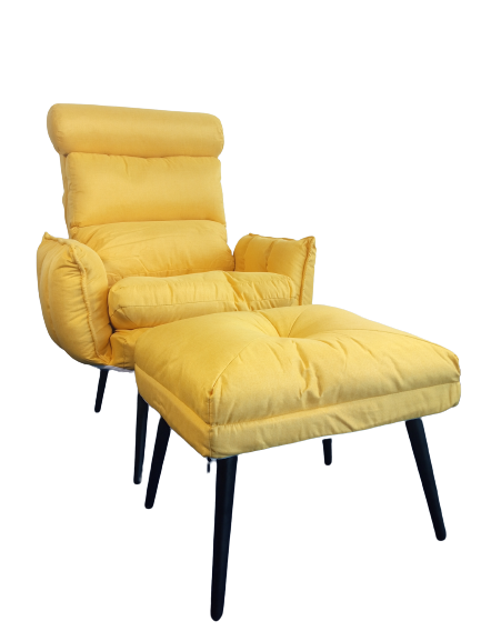 Kreslo ušiak Dody žlté